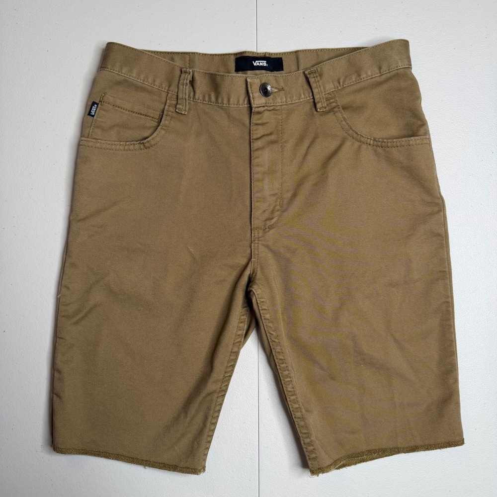 Vans AV Covina Shorts Mens 30 Khaki Brown Twill Skate VN0A3HABDZ9